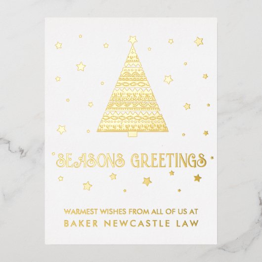 株式会社企業の季節のごあいさつ 箔シーズンポストカード (正面)