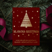 株式会社企業の季節のごあいさつ 箔シーズンポストカード