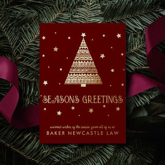 株式会社企業の季節のごあいさつ 箔シーズンポストカード