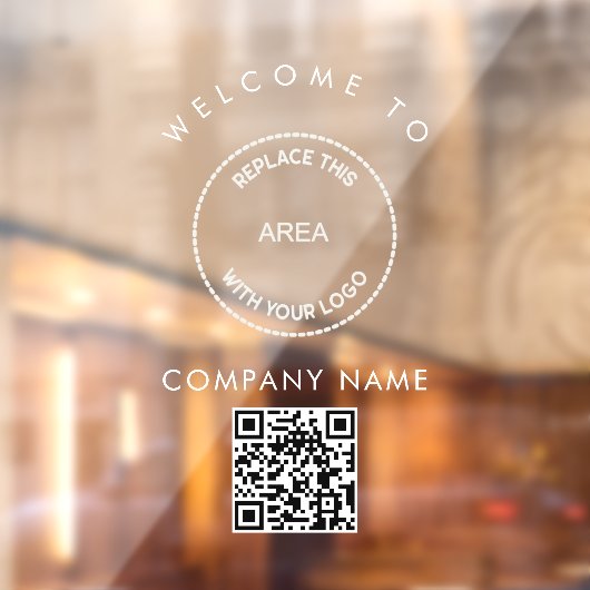 株式会社名のロゴ　QRコードはこちらへ ウィンドウサイン (シート2)