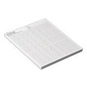 株式会社名 連絡先 プロジェクト 10x10 グリッド グラフ ノートパッド (アングル)