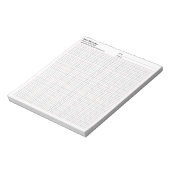 株式会社名 連絡先 プロジェクト 10x10 グリッド グラフ ノートパッド (回転)