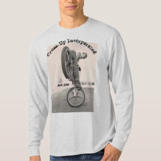 株式会社#2の上の古い学校BMXのワイシャツの十字 Tシャツ