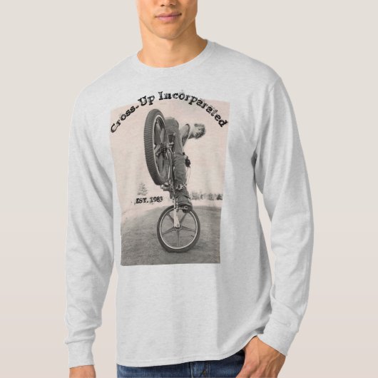 株式会社#2の上の古い学校BMXのワイシャツの十字 Tシャツ (正面)
