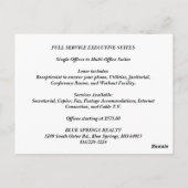 株式会社Ctr 1200 ポストカード (裏面)