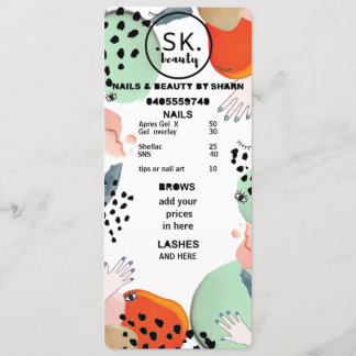 株式価格表 メニュー