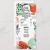 株式価格表 メニュー (正面/裏面)