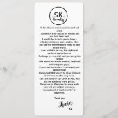 株式価格表 メニュー (裏面)