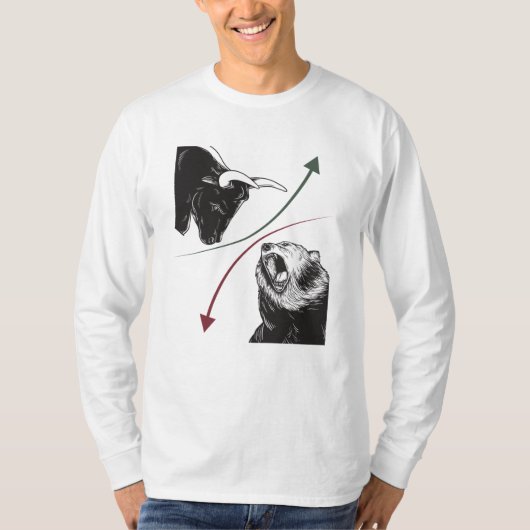 株式共有市場が強気相場を維持 Tシャツ (正面)