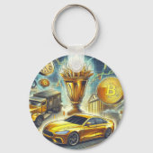 株式取引キーリング キーホルダー (正面)