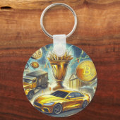 株式取引キーリング キーホルダー (正面)