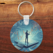 株式取引キーリング キーホルダー (裏面)