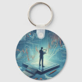 株式取引キーリング キーホルダー (裏面)