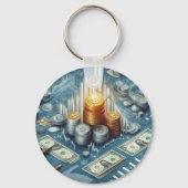 株式取引キーリング キーホルダー (裏面)