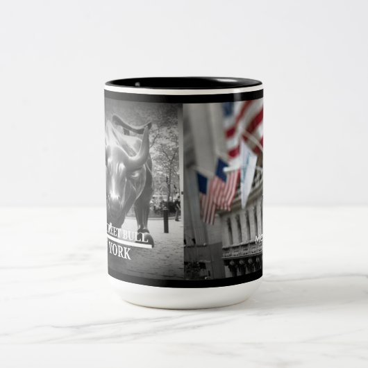 株式取引所のBullのマグ ツートーンマグカップ (中央)