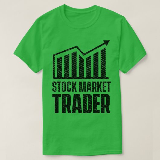 株式売買取引トレーダー10 Tシャツ (デザイン正面)