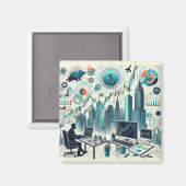 株式売買用磁石 マグネット (正面/裏面)