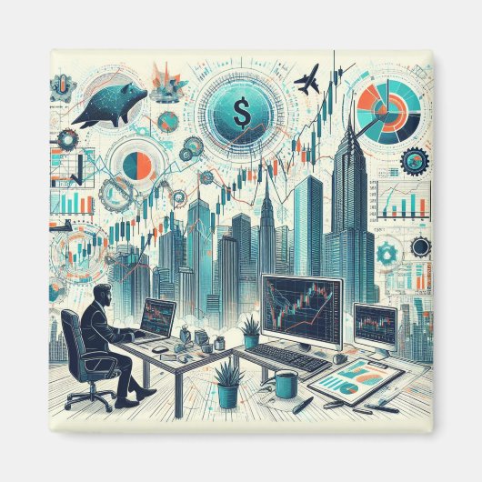 株式売買用磁石 マグネット (正面)