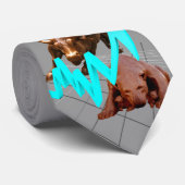 株式市場のタイの(あなた自身の色を選んで下さい)青い矢 ネクタイ (ロール)