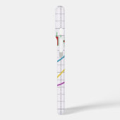 株式市場のビジネス・グラフ白デザイン Case-Mate iPhoneケース (裏面 / 左)