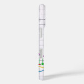 株式市場のビジネス・グラフ白デザイン Case-Mate iPhoneケース (裏面 / 右)