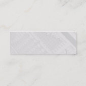 株式市場のプロフィールカード スキニー名刺 (裏面)