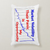 株式市場の取引のパニックの機会 アクセントクッション (正面(垂直))