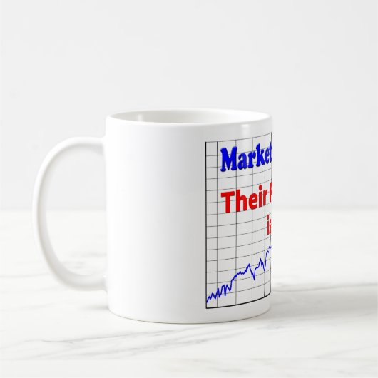 株式市場の取引のパニックの機会 コーヒーマグカップ (左)