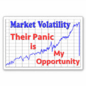 株式市場の取引のパニックの機会 シール (正面)