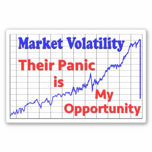 株式市場の取引のパニックの機会 シール (正面)