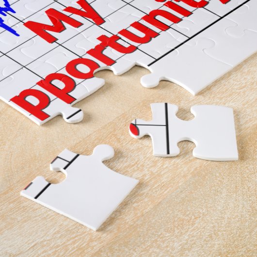 株式市場の取引のパニックの機会 ジグソーパズル (側面)