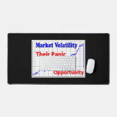 株式市場の取引のパニックの機会 デスクマット (キーボード&マウス)