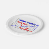 株式市場の取引のパニックの機会 ペーパープレート (アングル)