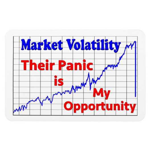 株式市場の取引のパニックの機会 マグネット (横)