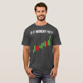 株式市場の取引は月曜日だがトレーダー Tシャツ (正面フル)