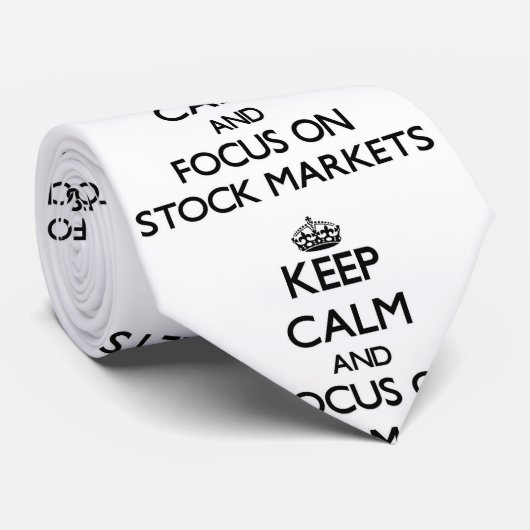株式市場の平静そして焦点を保って下さい ネクタイ (ロール)
