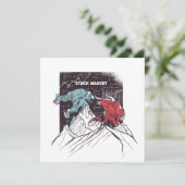 株式市場の強気と弱気応答カード (スタンド正面)