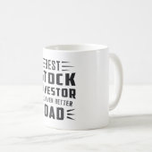 株式市場の投資家のブル・トレーダー取引 コーヒーマグカップ (正面右)