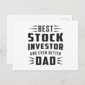 株式市場の投資家のブル・トレーダー取引 ポストカード (正面/裏面)