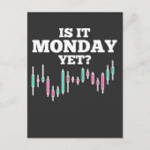 株式市場の日取引ユーモア投資家 ポストカード (正面)