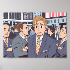 株式市場の暴落 ポスター