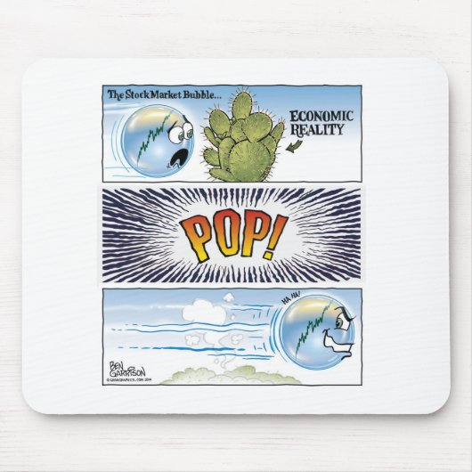 株式市場の泡マウスパッド マウスパッド (正面)