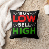 株式市場の為替トレーダーが高買値を売る クッション (ブランケット)