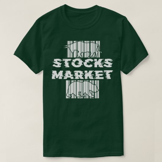 株式市場の資本主義株式市場 Tシャツ (デザイン正面)