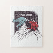 株式市場の闘牛とクマの取引 ジグソーパズル (縦)