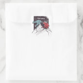 株式市場の闘牛とクマの取引 スクエアシール (バッグ)