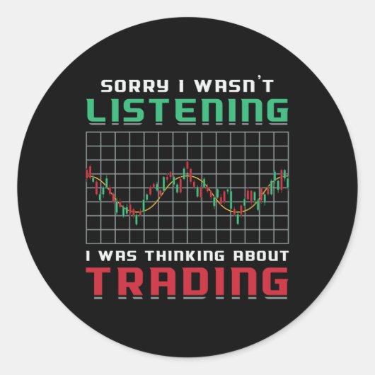 株式市場は私のベアのトレーダ聞ーでなくてごめんなさい ラウンドシール (正面)