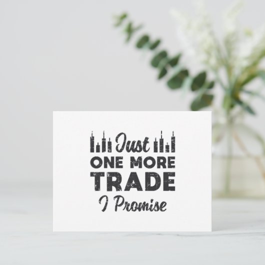 株式市場もう一つの取引を約束する株式 ポストカード (スタンド正面)