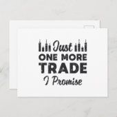 株式市場もう一つの取引を約束する株式 ポストカード (正面/裏面)