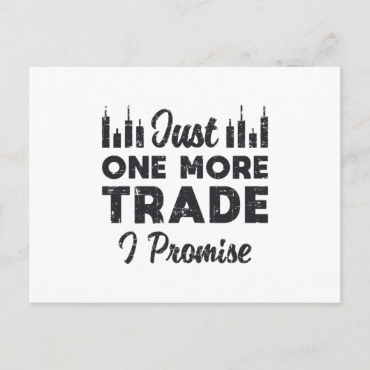 株式市場もう一つの取引を約束する株式 ポストカード (正面)